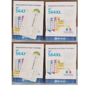 4 - Dataproducts Inkjet Cartridge replaces HP 564XL High Yield CMY Color Ink